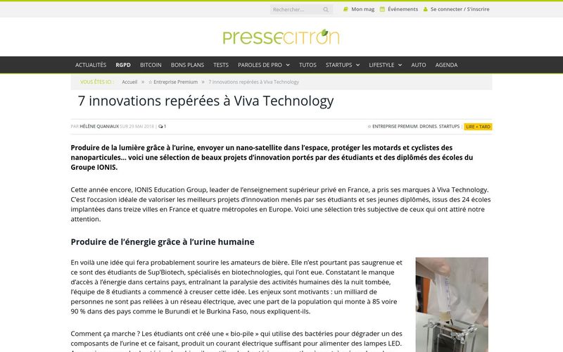 Presse citron : 7 innovations repérées à Viva Technology